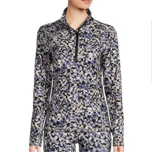 Kinesis Knit Long Sleeve 1/2 Zip Mock Neck Long Sleeve Pullover